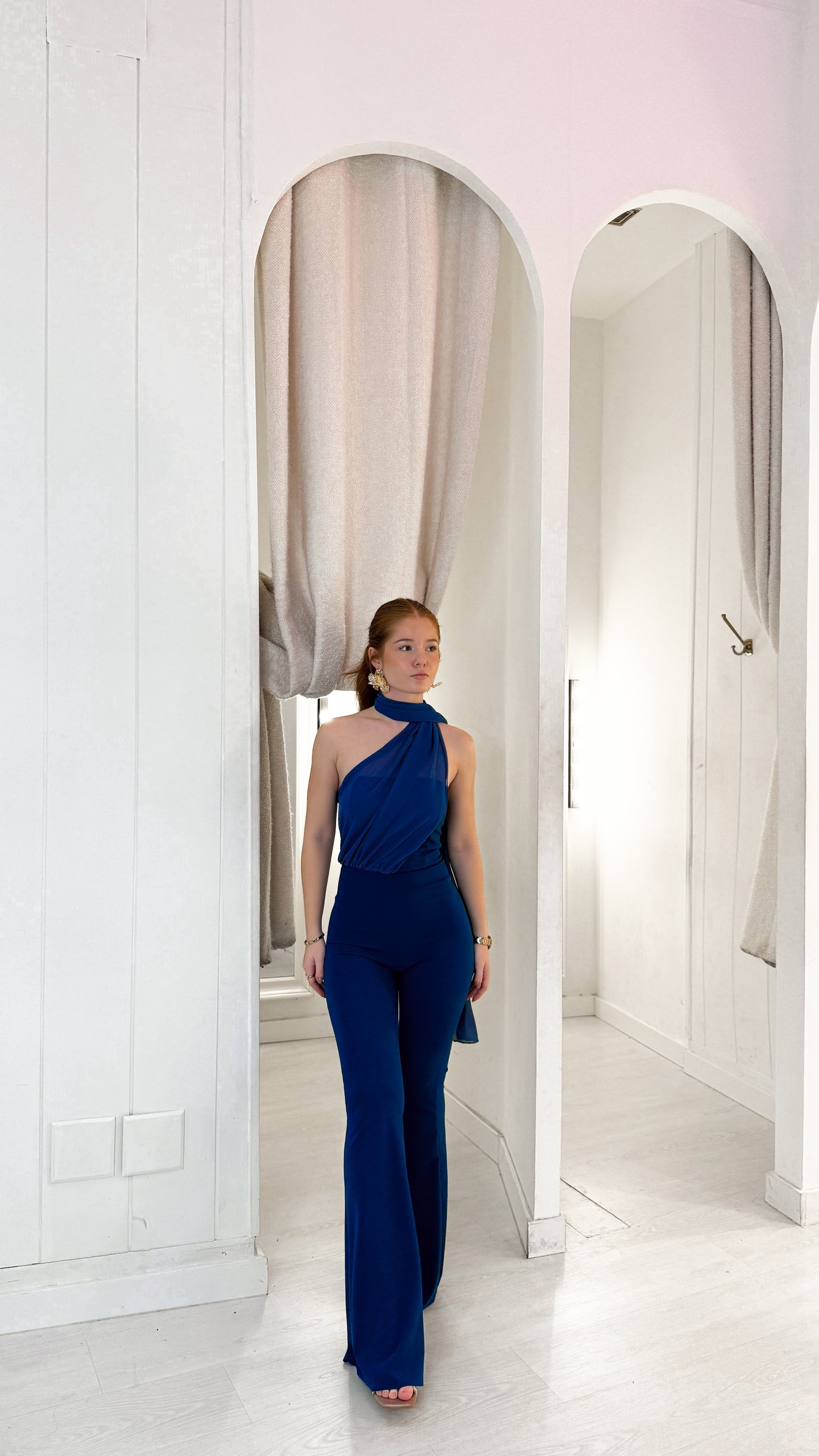 Juliette playsuit - azul eléctrico