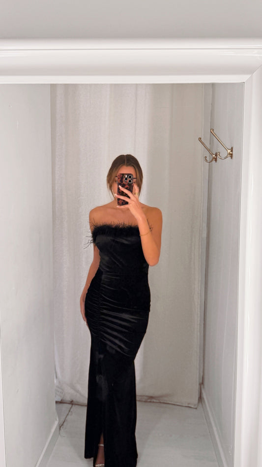 Velvet swan dress