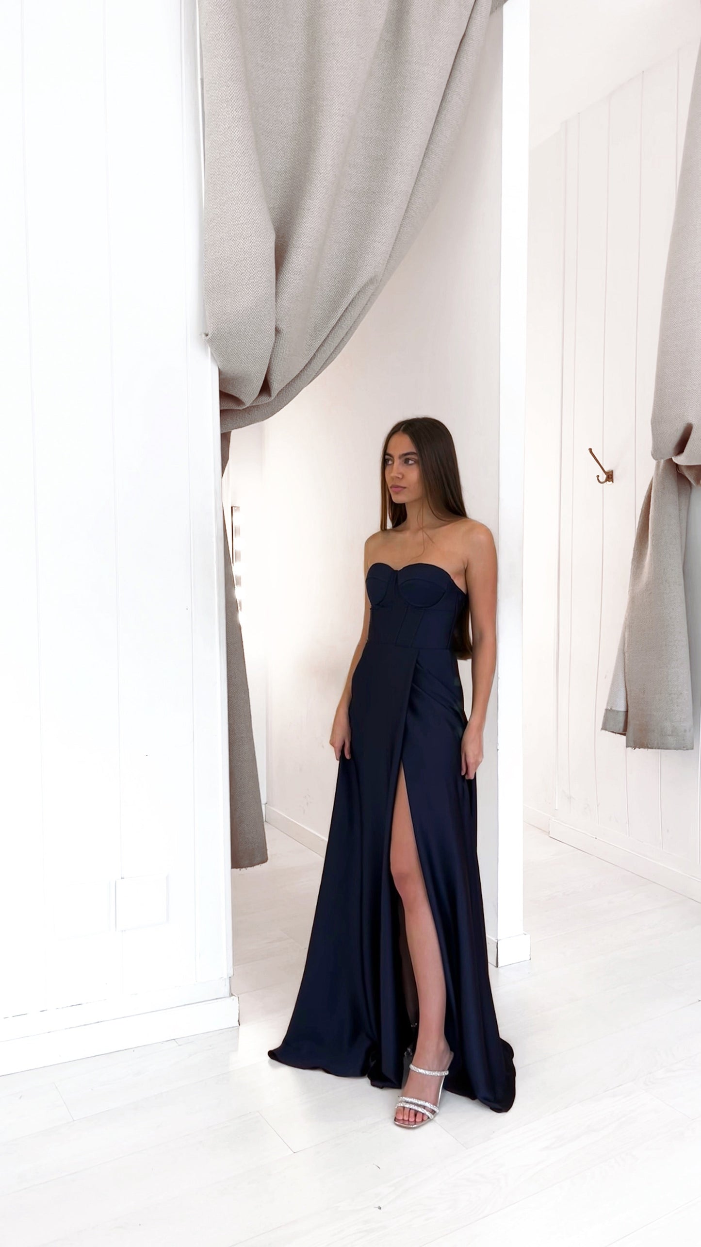 The corset dress (azul marino)
